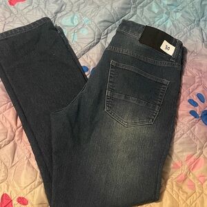 Men's Straight Fit Blue Jeans